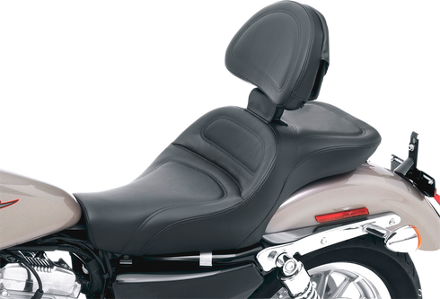 SADDLEMEN Seat - Explorer™ - With Backrest - Stitched - Black - XL '04-'20 807-03-030