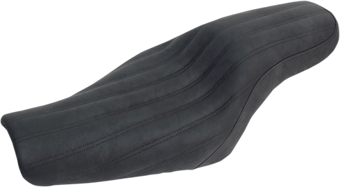 SADDLEMEN Knuckle 2-Up Seat - Ribbed - Black 807-11-047K