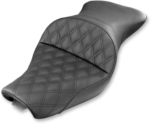 SADDLEMEN Explorer Seat - Lattice Stitched - 4.5 Gallon Tanks - XL '04-'20 807-03-029LS