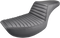 SADDLEMEN Step-Up Seat - Front Tuck-n-Roll - Black - FXR 882-09-171