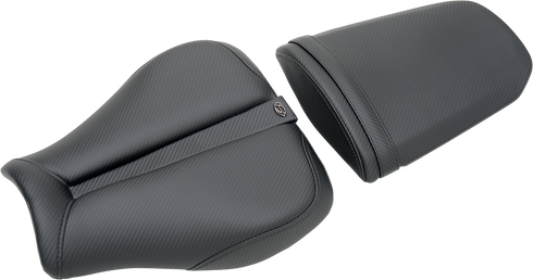 SADDLEMEN Gel Channel™ Track Carbon Fiber Sport Seat - Black - CBR100RR 0810-H013
