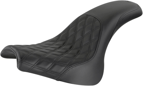 SADDLEMEN Profiler Seat - Front Lattice/Rear Smooth - Black - FXFB/S '18-'23 818-28-149
