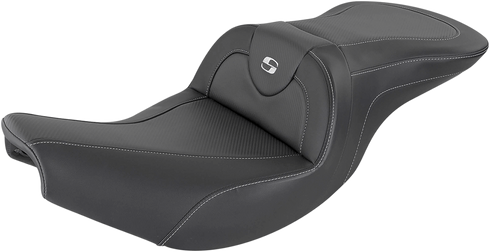 SADDLEMEN Roadsofa™ Seat - Carbon Fiber - Without Backrest - Black - Indian I14-07-185