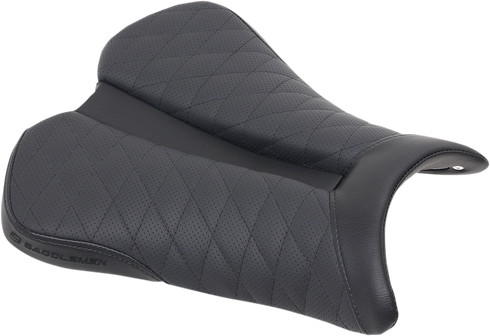 SADDLEMEN Track Seat - Lattice Stitch - Black - ZX6R/10R '08-'18 0810-K061