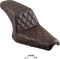 SADDLEMEN Step-Up Seat - Full Lattice Stitch - Brown - Bolt '13-'24 Y13-16-175BR