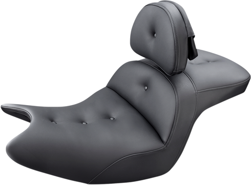 SADDLEMEN Seat - Roadsofa™ - With Backrest - Pillow Top - Black H18-07-181BR