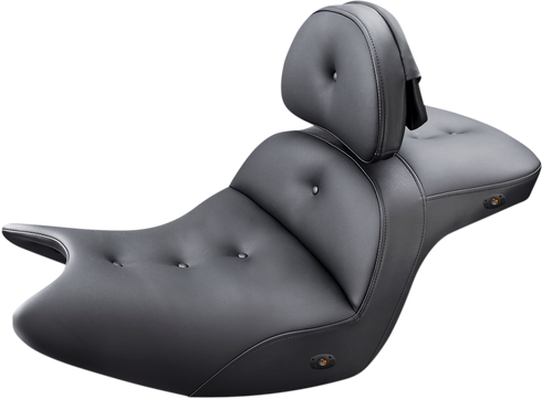 SADDLEMEN Seat - Roadsofa™ - With Backrest - Pillow Top - Black - Heated H18-07-181BRHCT