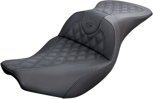 SADDLEMEN Roadsofa™ Seat - without Backrest - Lattice Stitch - Black - Indian '14-'24 I14-07-182