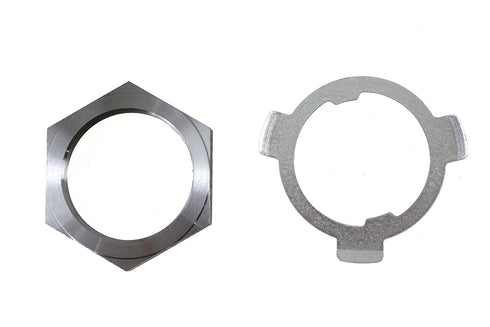 Motorshop Main Drive Gear Sprocket Nut and Lock Tab Kit - 12-0481