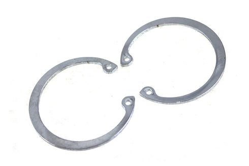 V-Twin Wheel Hub Bearing Snap Ring Set Chrome - 12-0933