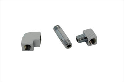Motorshop Chrome Oil Gauge Fitting Kit - 12-1415