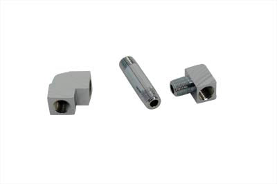 Motorshop Chrome Oil Gauge Fitting Kit - 12-1415