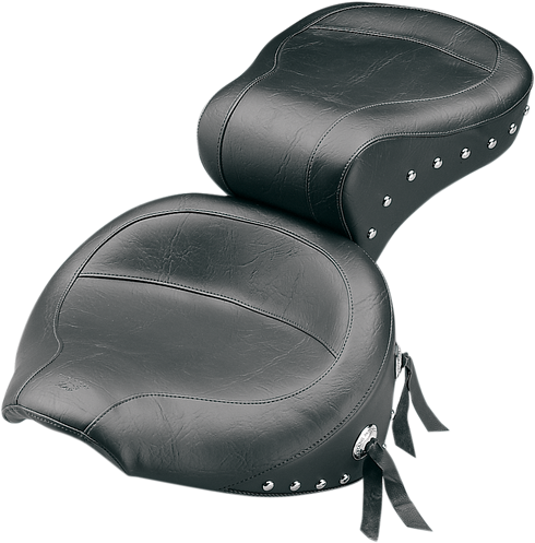 MUSTANG Wide Studded Touring Seat - Softail '84-'99 75503