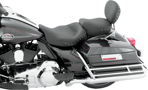 MUSTANG Wide Rear Seat - Studded - Black - FL '97-'25 75579