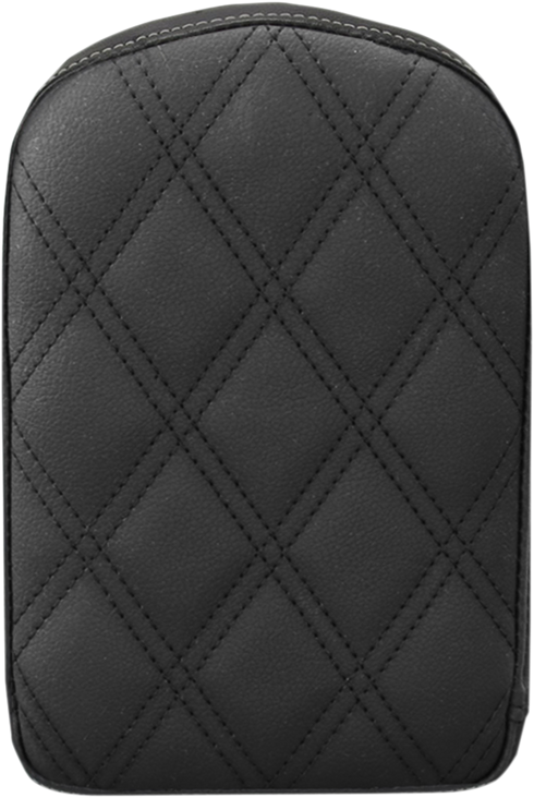 SADDLEMEN Sissy Bar Pad - Lattice Stitched - Black 041143