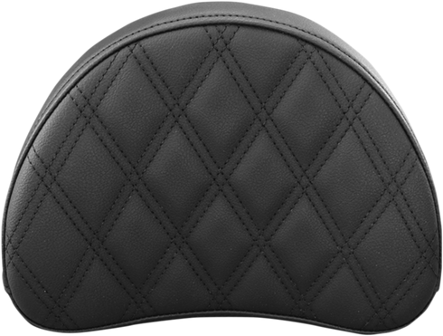 SADDLEMEN Sissy Bar Pad - Lattice Stitched - Black 051343