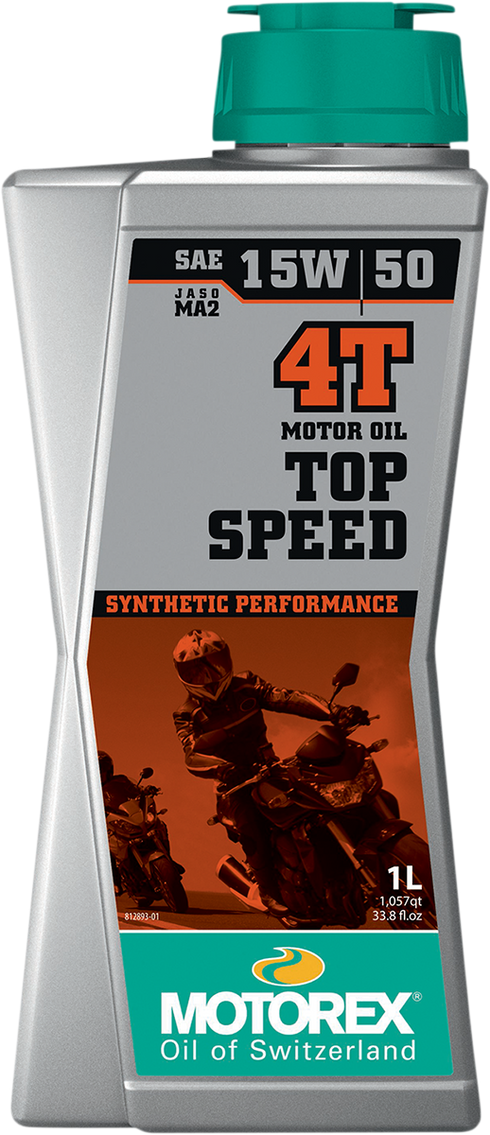MOTOREX Top Speed Synthetic 4T Engine Oil - 15W-50 - 1L 308096