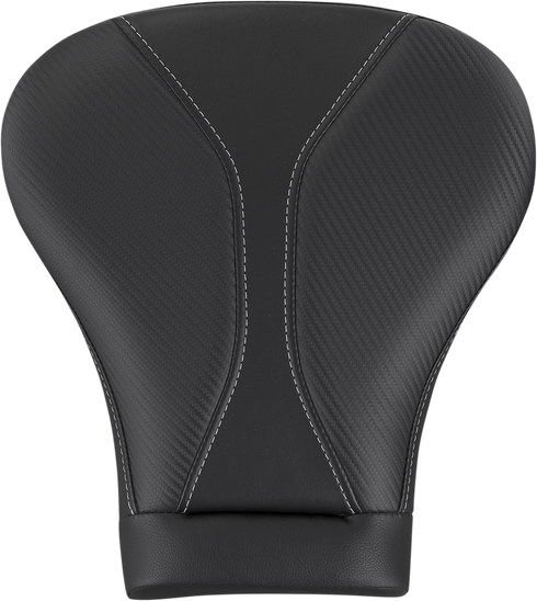 SADDLEMEN Dominator Pillion Pad - Touring - Black w/ Gray Stitching - FL '08-'25 808-07B-0142L