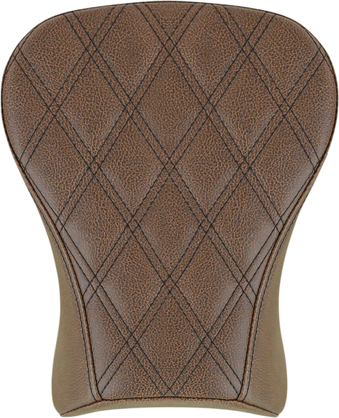 SADDLEMEN Renegade Pillion Pad - Touring - Lattice Stitched - Brown - FLSB/FXLR '18-'24 818-29-012BLS