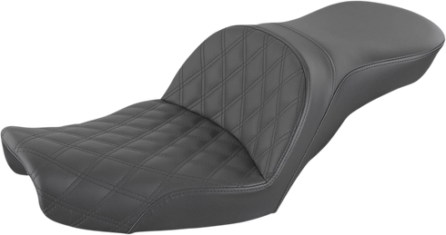 SADDLEMEN Explorer Seat - Lattice Stitched - Dyna '96-'03 896-04-029LS