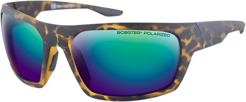 BOBSTER Trout Sunglasses - Matte Brown Tortoise - Brown Polarized Green Revo Mirror Lens BTRT001P