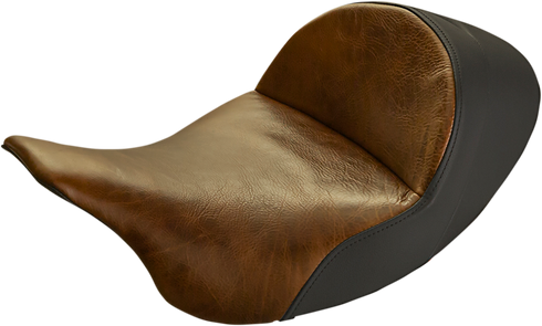 SADDLEMEN Seat - Lariat Solo - Low - Distressed Brown - FL '08-'24 808-07B-0041L