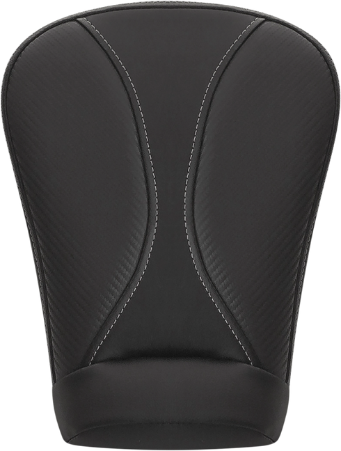 SADDLEMEN Dominator Pillion Pad - Extended Reach - Black w/ Gray Stitching - FL '08-'25 808-07B-0162EXT