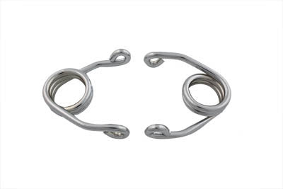 V-Twin Chrome 3-1/2 inch Hair Pin Spring Set - 13-0540