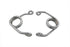 V-Twin Chrome 4 inch Hair Pin Seat Spring Set - 13-0542