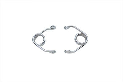 V-Twin Chrome 4 inch Hair Pin Seat Spring Set - 13-0542