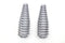 V-Twin Chrome 6 inch Seat Spring Set - 13-0661