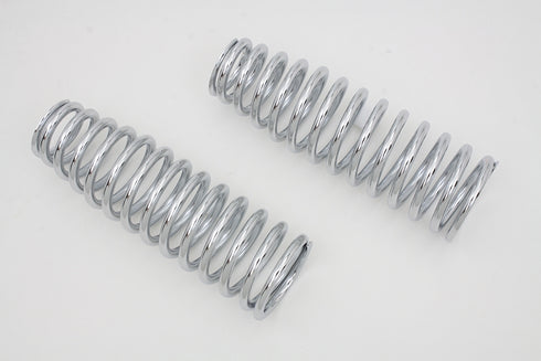 V-Twin Chrome Upper Spring Fork Springs - 13-0935