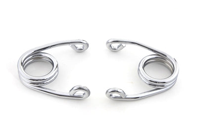 V-Twin Chrome 3 inch Hair Seat Spring Set - 13-0988
