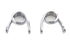 V-Twin Chrome 3 inch Hair Seat Spring Set - 13-0988