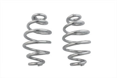 V-Twin Chrome 4 inch Seat Spring Set - 13-9243
