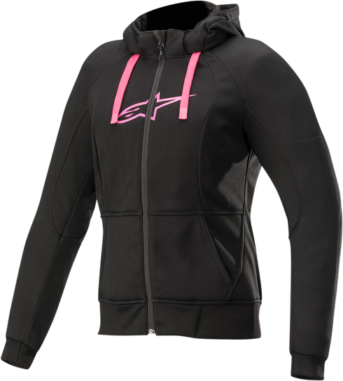 ALPINESTARS Women's Sport Jacket/Hoodie - Black/Pink - 2XL 4210920-1039-2X