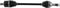 QuadBoss 16-19 Can-Am Defender HD10 Rear Left Replacement Axle