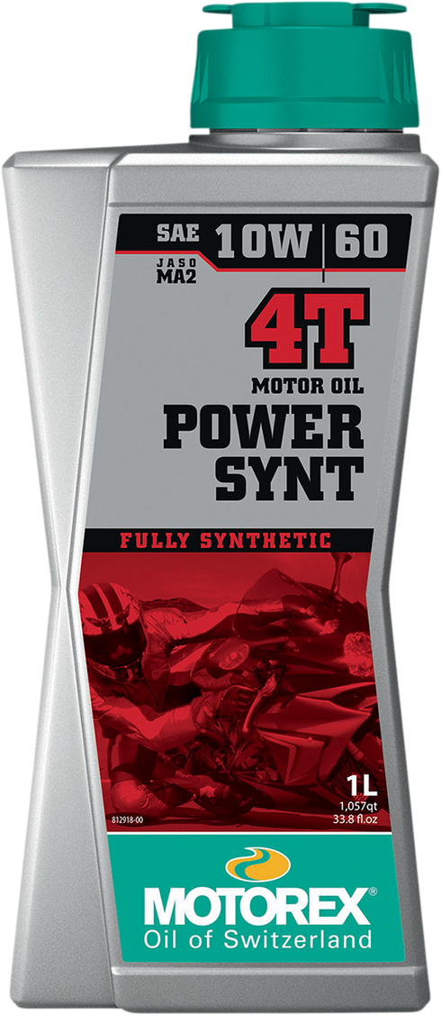 MOTOREX Power Synt 4T Engine Oil - 10W-60 - 1L 308252