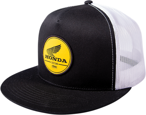 FACTORY EFFEX Honda Gold Snapback Hat - Black/White 24-86302