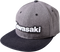 FACTORY EFFEX Kawasaki Bold Snapback Hat - Charcoal/Black 24-86100