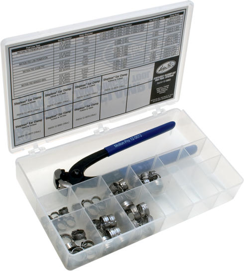 MOTION PRO MOTION PRO Ear Clamps with Pincher Tool - Fuel Line - Stepless - Assortment 12-0083 - 2402-0132