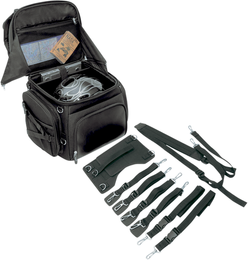SADDLEMEN Backseat/Sissy Bar Bag - Black EX000298