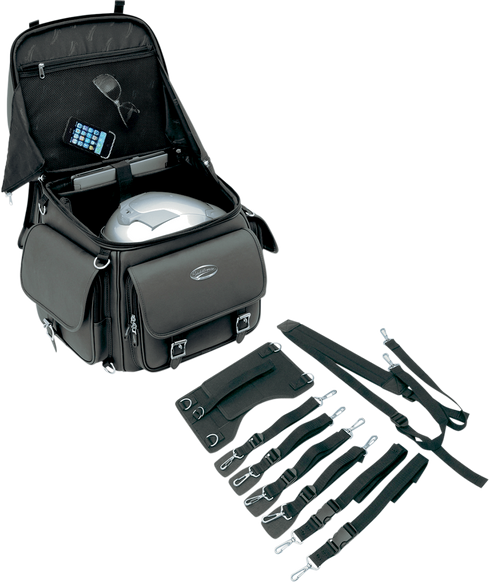 SADDLEMEN Sissy Bar Bag - Black EX000440