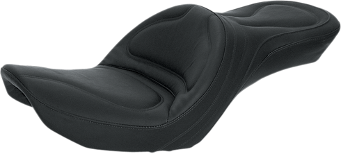 SADDLEMEN Seat - Explorer™ - Without Backrest - Stitched - Black - FXDWG '96-'03 83G50JS