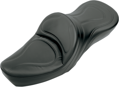 SADDLEMEN Seat - Explorer™ - Without Backrest - Stitched - Black - XL '79-'03 8550JS