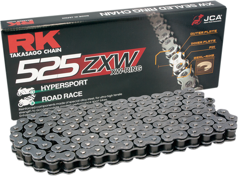 RK 525 ZXW - Connecting Link - Rivet - Gold GB525ZXW-RL