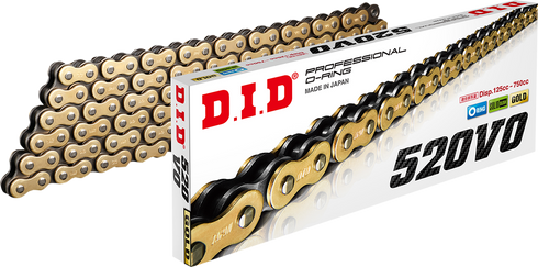 DID 520 VO Drive Chain - Gold & Black - 25 Feet 520VOG25FT