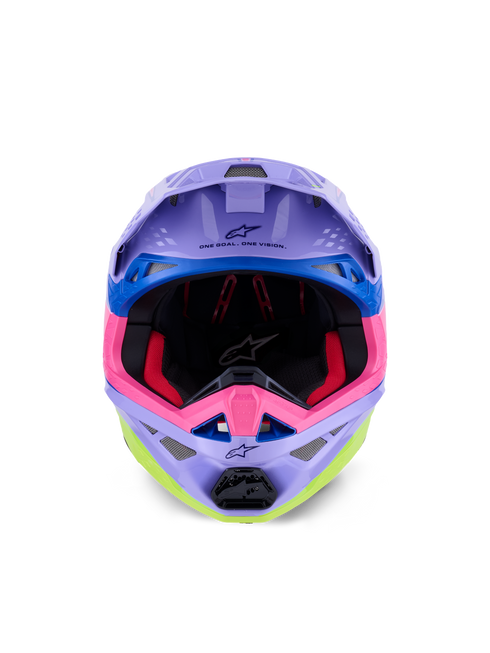 ALPINESTARS S M10 Jett Lawrence R01 Helmet Purp/Pnk Fluo/Ylw Fluo Gls Xs - 482-00195XS
