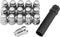 QuadBoss Spline Lug Nuts M12x1.25 65mm Black