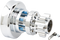 ARLEN NESS Cartridge Hub - with TPMS - Rear - Chrome - Kit 71-753